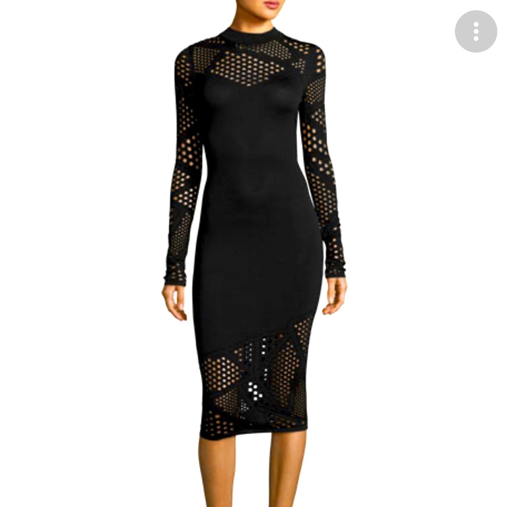 Milk long sleeve pointelle sheath size small bodycon.